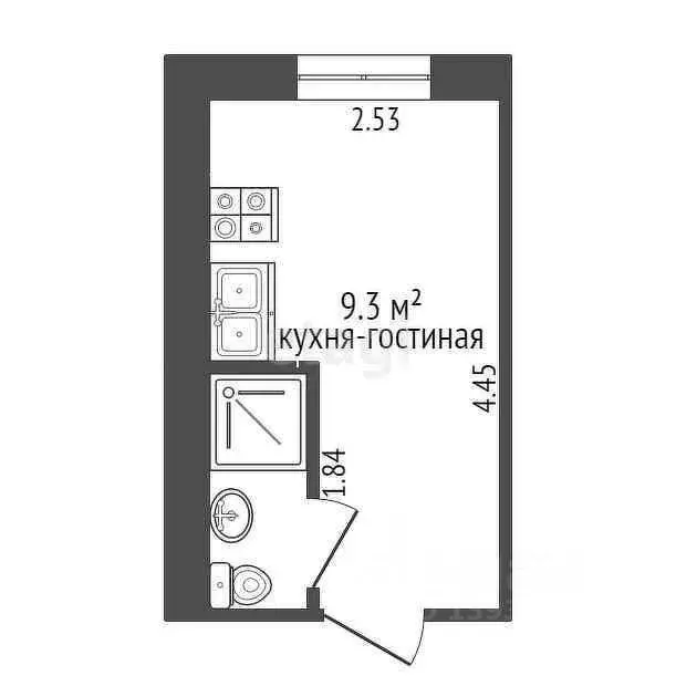 Комната Тюменская область, Тюмень ул. 30 лет Победы, 142 (11.2 м) - Фото 1