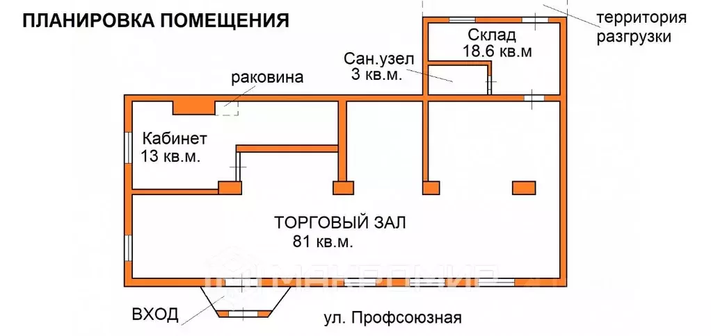Торговая площадь в Кировская область, Киров Профсоюзная ул., 27 (115 ... - Фото 2