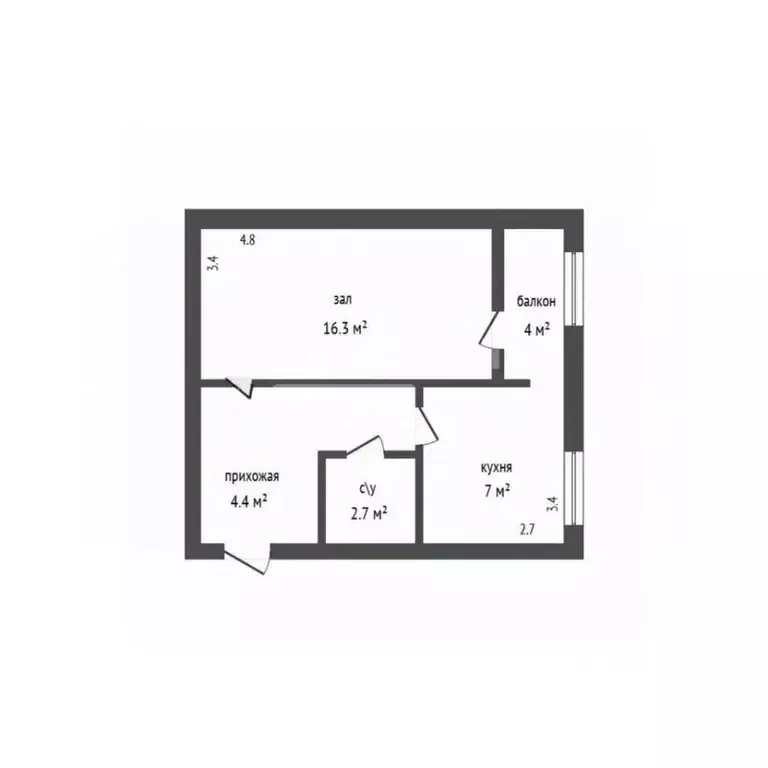 1-к кв. Дагестан, Дербент ул. Сальмана, 89В (32.5 м) - Фото 2