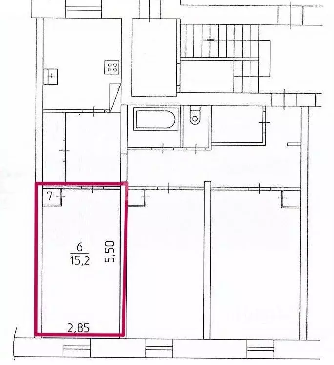 Комната Пермский край, Краснокамск Большевистская ул., 28 (15.5 м) - Фото 1