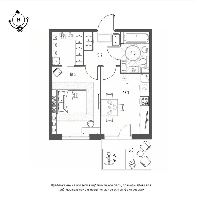 1-к кв. Омская область, Омск Зеленая река мкр, 12 (43.5 м) - Фото 0