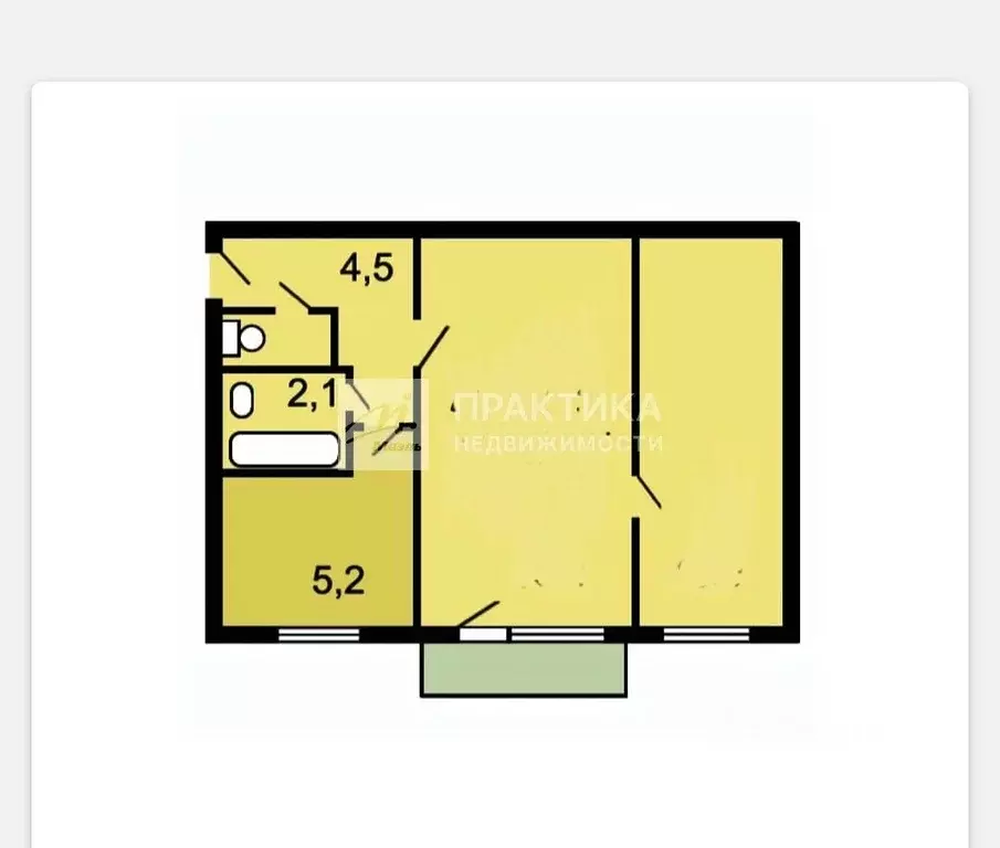2-к кв. Москва Симферопольский бул., 14 (44.6 м) - Фото 2