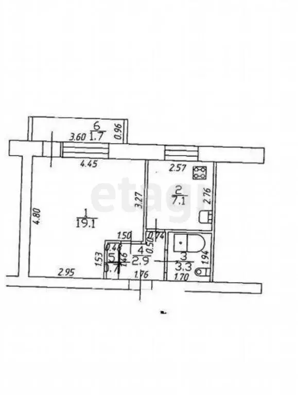 1-комнатная квартира: Казань, улица Юлиуса Фучика, 16 (36.6 м) - Фото 1