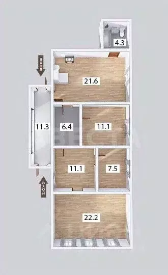 Дом в Омская область, Омск ул. 19-я Рабочая (84 м) - Фото 2