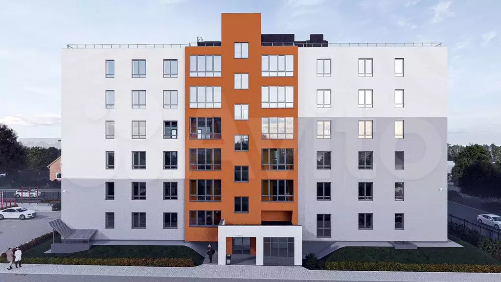 1-к. квартира, 39,8 м, 1/6 эт. - Фото 1