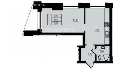 1-комнатная квартира: Казань, Советский район (35.2 м) - Фото 1