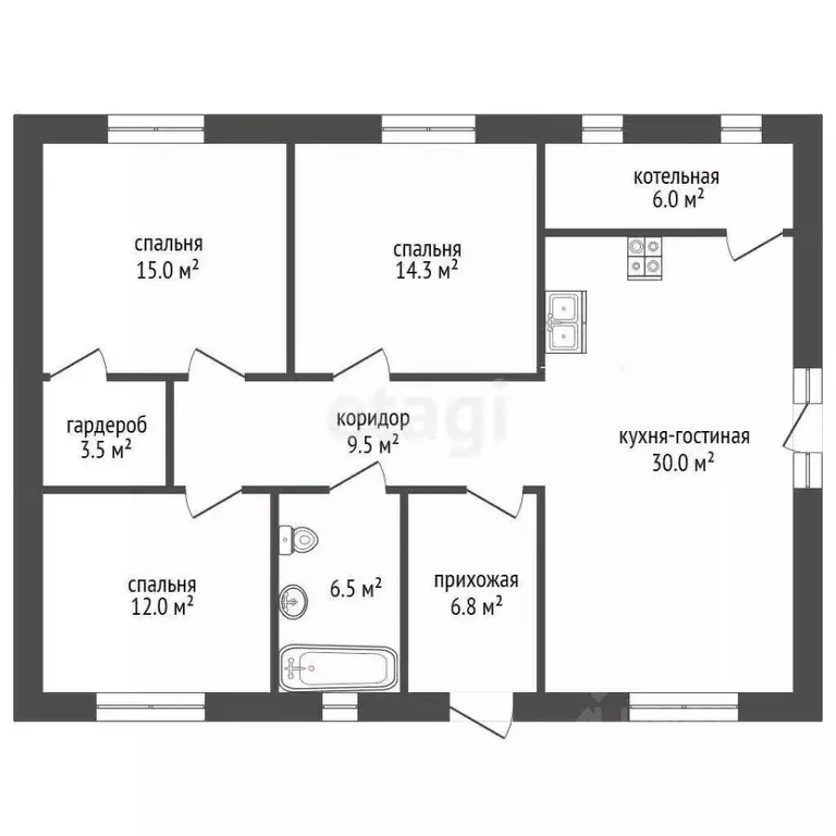 Дом в Ростовская область, Аксайский район, Щепкинское с/пос, пос. ... - Фото 2