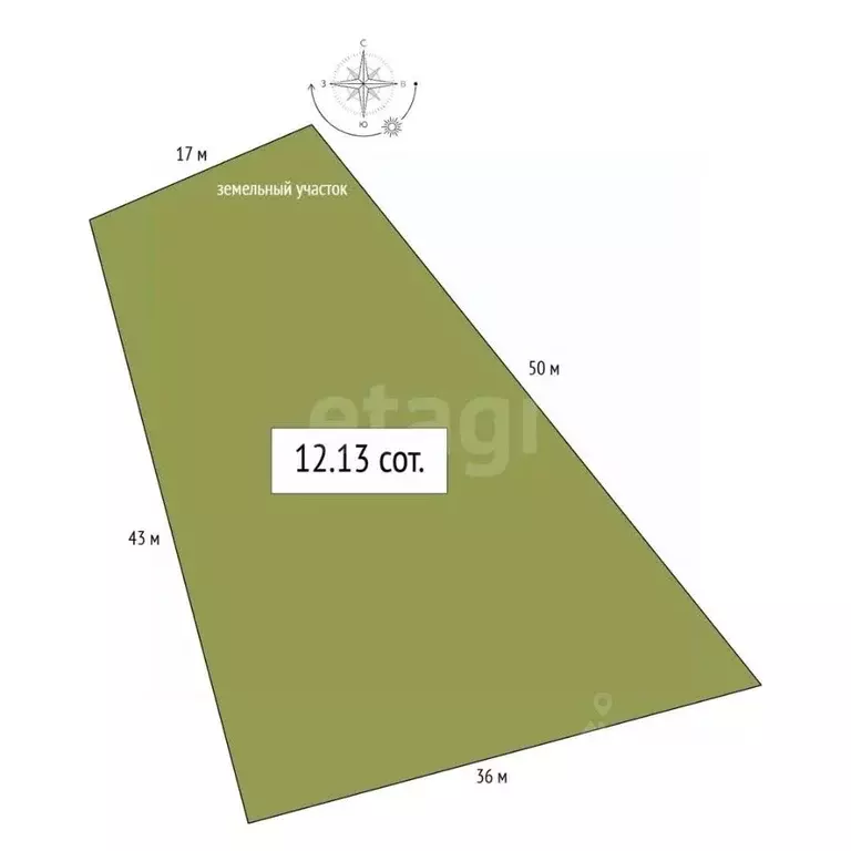 Участок в Алтай, Майминский район, с. Подгорное  (12.13 сот.) - Фото 1