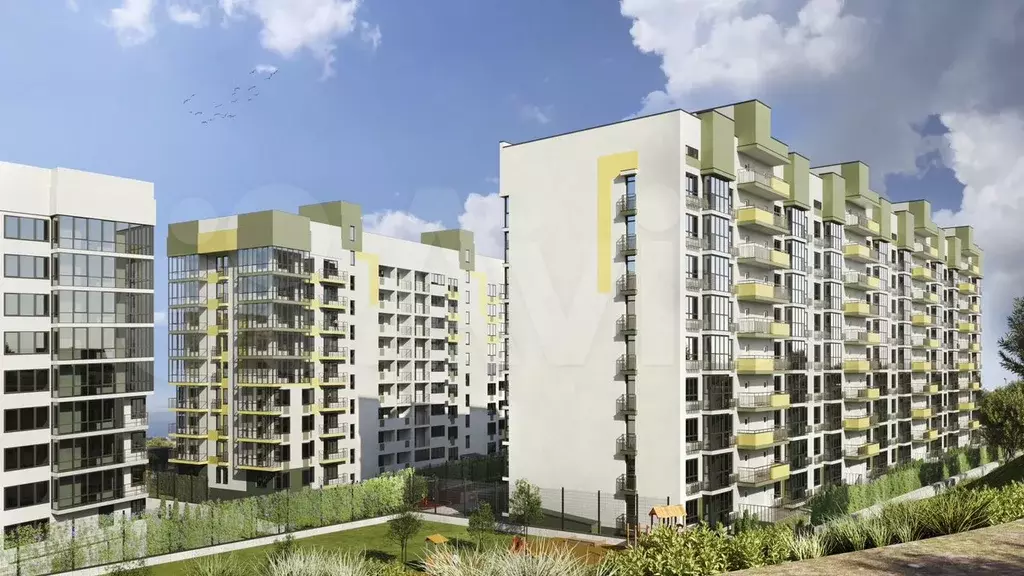 1-к. квартира, 44,6 м, 4/8 эт. - Фото 0