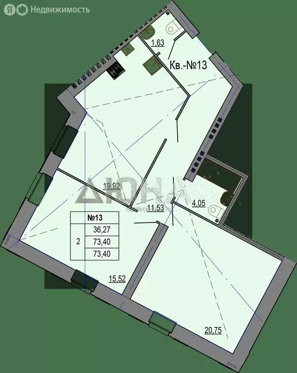 2-комнатная квартира: Кострома, улица Козуева, 114 (73.4 м) - Фото 0