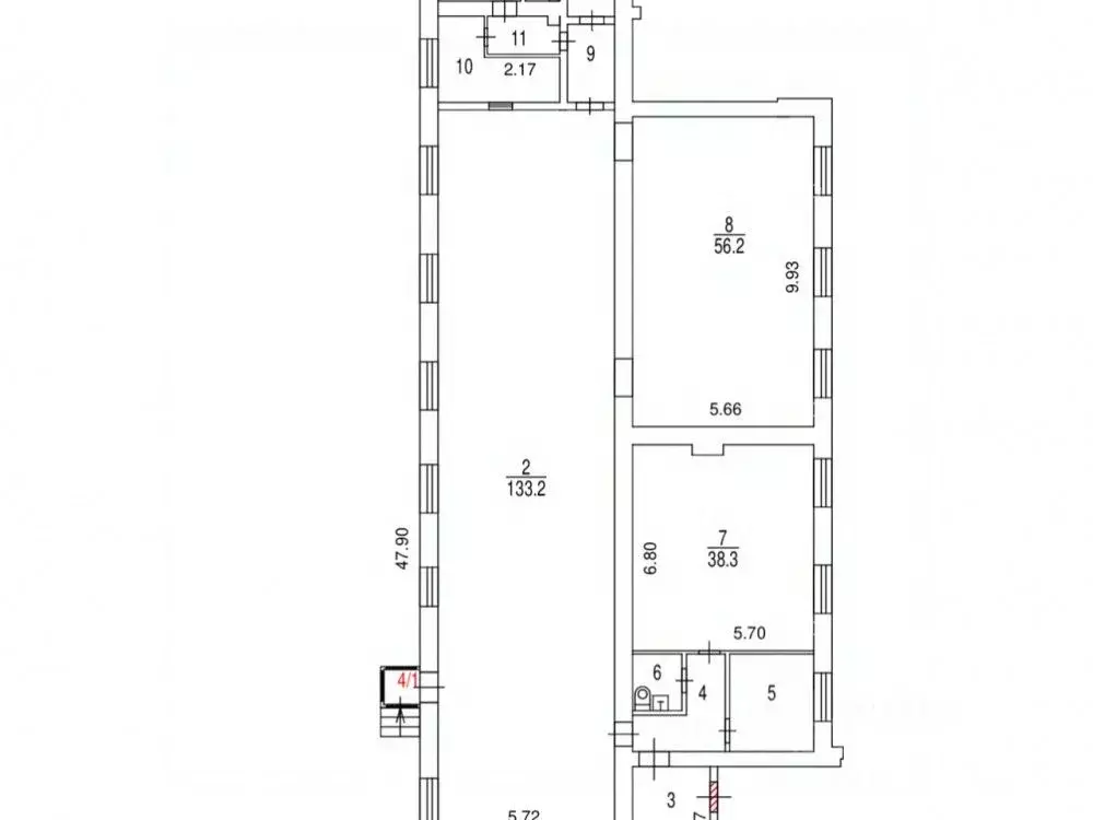Помещение свободного назначения в Москва ул. Талалихина, 39 (329 м) - Фото 2