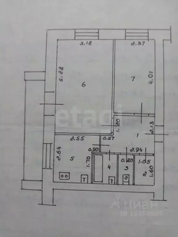 2-к кв. Липецкая область, Липецк ул. Космонавтов, 37/2 (42.6 м) - Фото 2