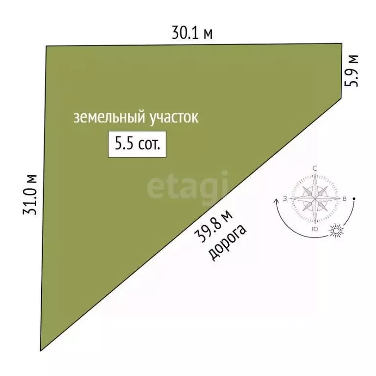 Участок в Ростовская область, Аксай пер. Каштановый (5.52 сот.) - Фото 0