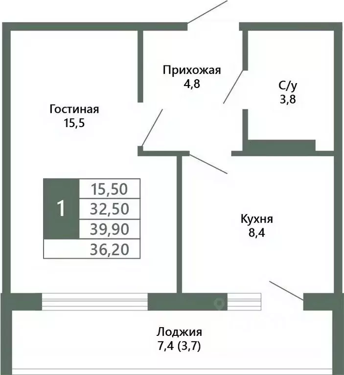 1-к кв. Кемеровская область, Кемерово 64-й мкр, Лучи жилой комплекс ... - Фото 1