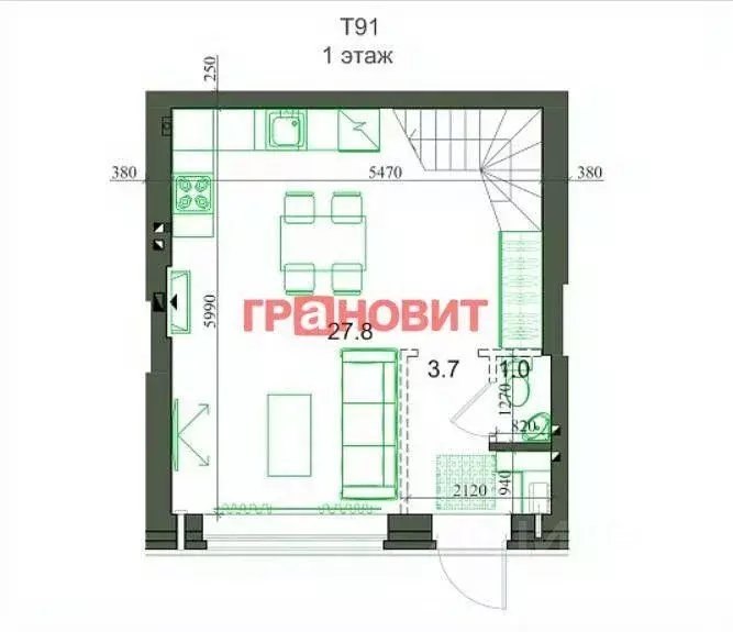 Таунхаус, 91.9 м - Фото 0