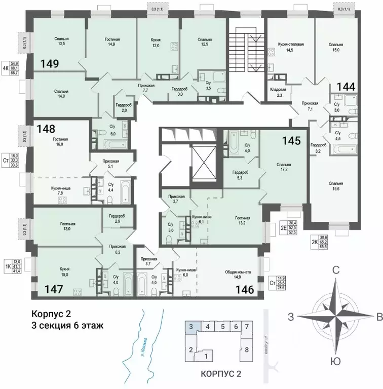 4-к кв. Московская область, Королев Первомайский мкр, Старые Горки дп, ... - Фото 2