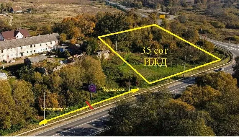 Участок в Калининградская область, Гвардейский муниципальный округ ... - Фото 1