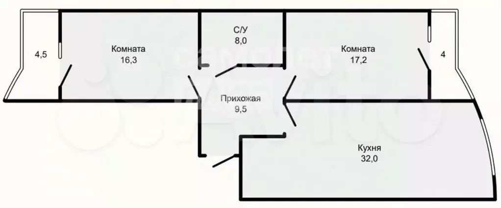 3-к. квартира, 80 м, 16/19 эт. - Фото 0
