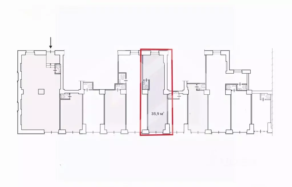 Торговая площадь в Москва ул. Дмитрия Ульянова, 10/1К1 (36 м) - Фото 2