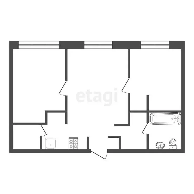 3-комнатная квартира: Обнинск, проспект Ленина, 137к4 (55.6 м) - Фото 0