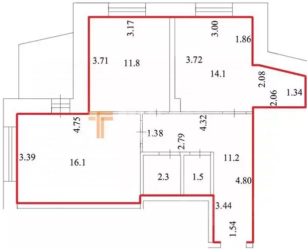 2-к кв. Пермский край, Пермь ул. Комиссара Пожарского, 21 (57.0 м) - Фото 2