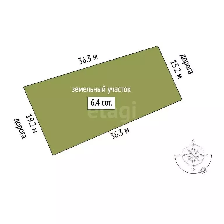 Участок в деревня Чёрное, Чернореченская улица, 446 (644 м) - Фото 0