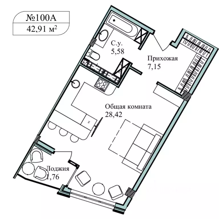 1-к кв. Севастополь ул. Летчиков, 10 (44.4 м) - Фото 0