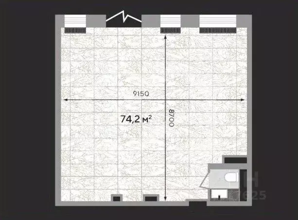 Торговая площадь в Москва Зорге 9 жилой комплекс, 9Ак6 (74 м) - Фото 2