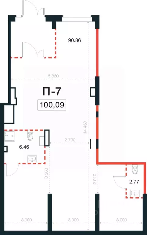 Помещение свободного назначения в Санкт-Петербург Новая Земля жилой ... - Фото 1