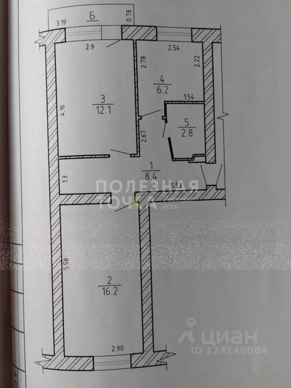 2-к кв. Новгородская область, Боровичи Сушанская ул., 18 (45.7 м) - Фото 2