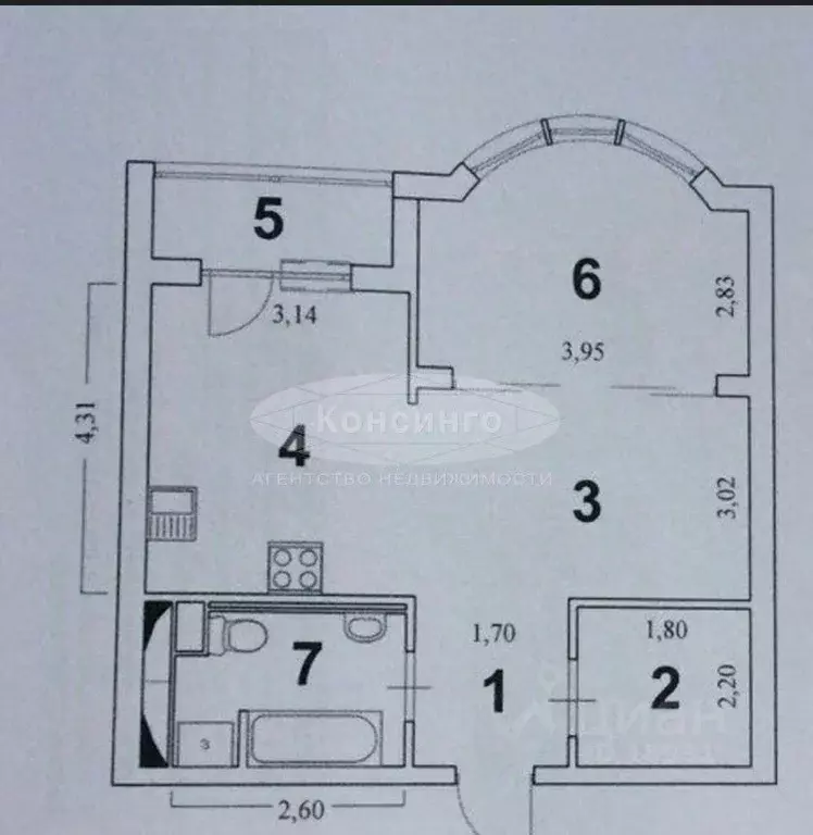 2-к кв. Московская область, Красногорск бул. Подмосковный, 8 (50.0 м) - Фото 1
