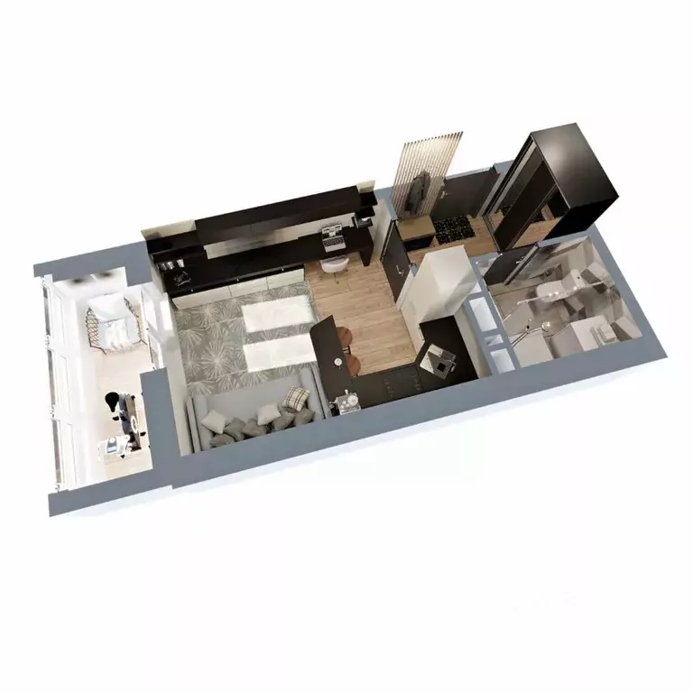 Студия Владимирская область, Владимир Сновицы-Веризино мкр,  (24.8 м) - Фото 2