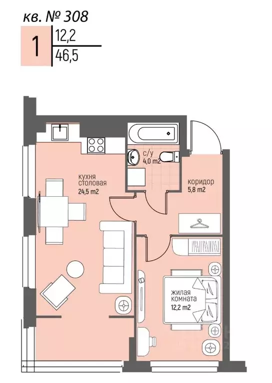 1-к кв. Нижегородская область, Нижний Новгород Спортивный мкр, ... - Фото 1
