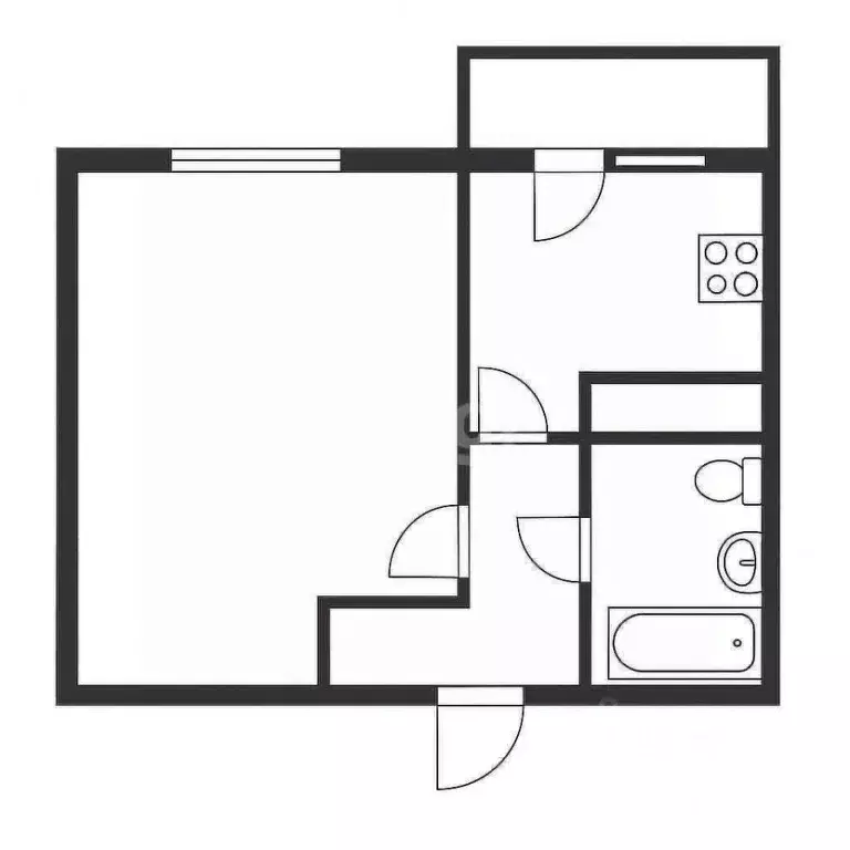 1-к кв. Курганская область, Курган Центральный жилрайон, ул. 1 Мая, 10 ... - Фото 2