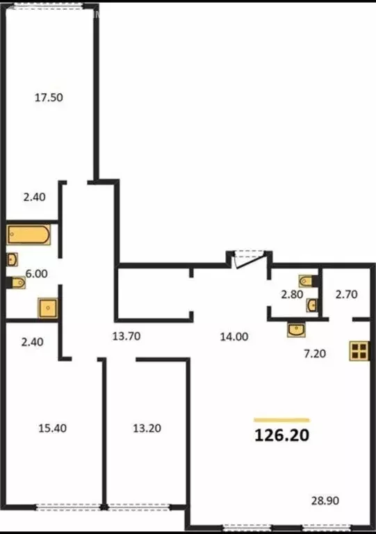 4-комнатная квартира: Самара, Самарская улица, 220 (126.2 м) - Фото 2