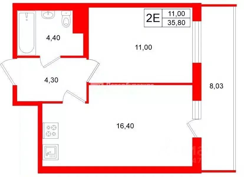 1-к кв. Ленинградская область, Мурино Всеволожский район, бул. ... - Фото 1