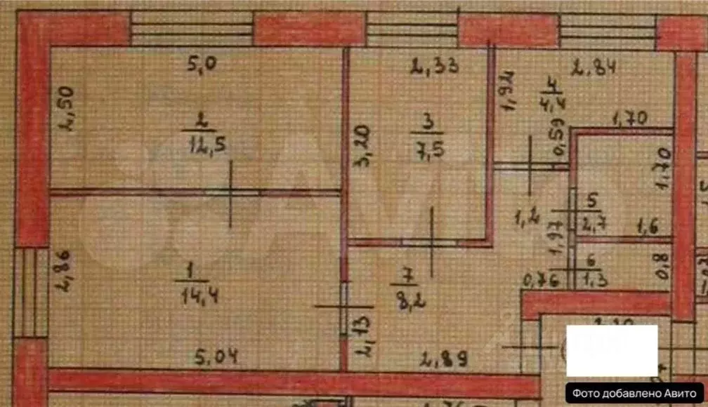 3-к кв. Нижегородская область, Перевозский муниципальный округ, с. ... - Фото 2