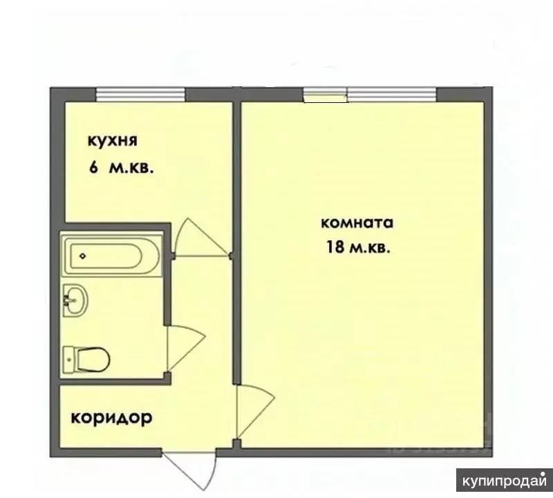 1-к кв. Ярославская область, Ярославль ул. Колышкина, 62к3 (30.4 м) - Фото 1