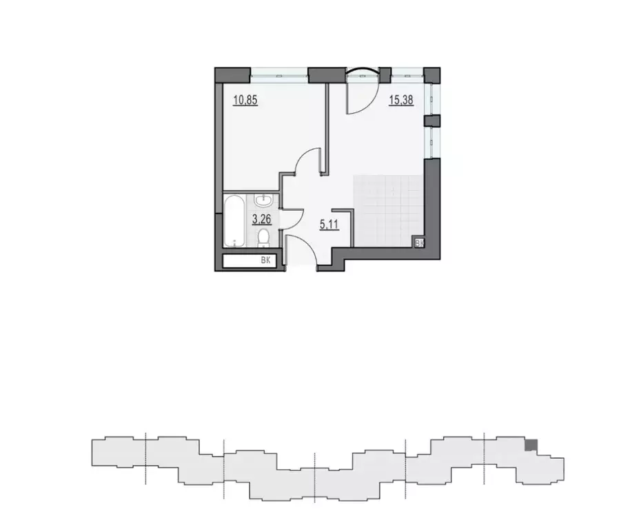 1-к кв. Москва ул. Академика Королева, 21 (34.6 м) - Фото 1