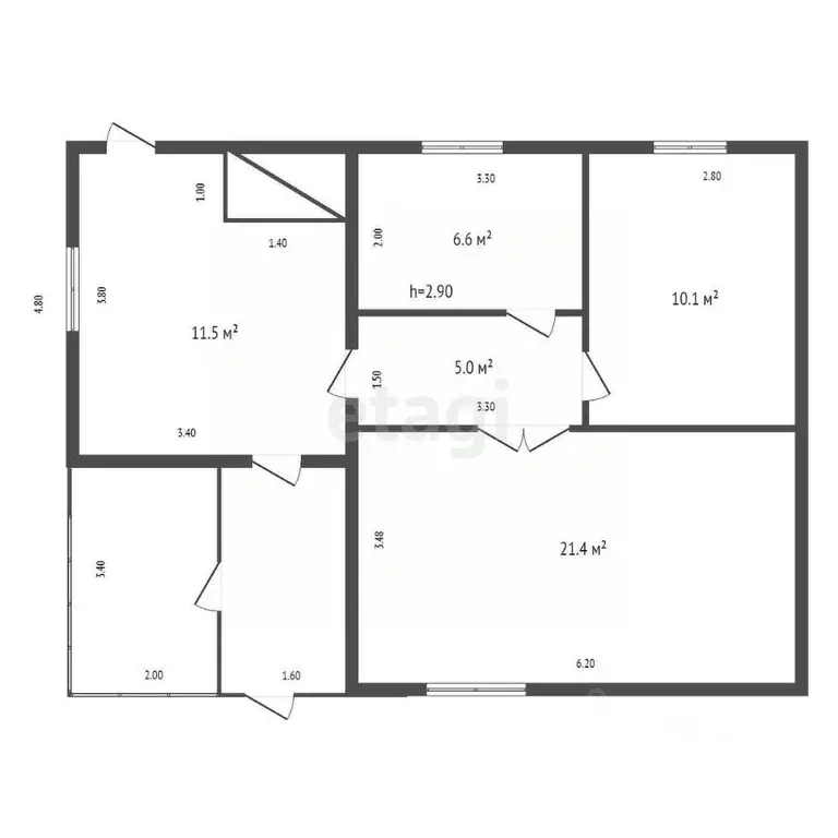 Дом в Красноярский край, Большемуртинско-Сухобузимский округ, пос. ... - Фото 2