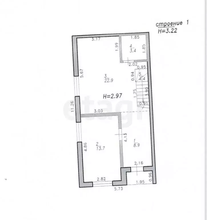 Дом в Витязево, улица Комарова (106.6 м) - Фото 1