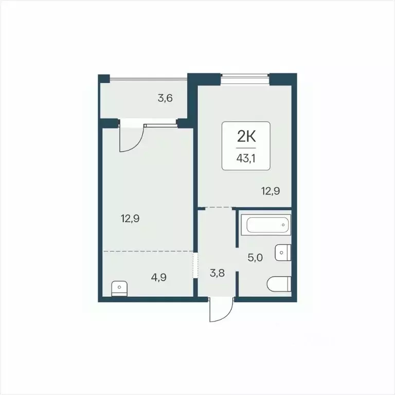 2-к кв. Новосибирская область, Новосибирск ул. Сибиряков-Гвардейцев, ... - Фото 1