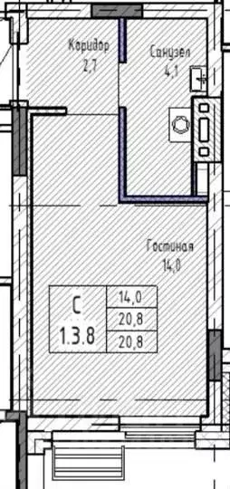 1-к кв. Свердловская область, Екатеринбург ул. Шаумяна, 28 (20.0 м) - Фото 0