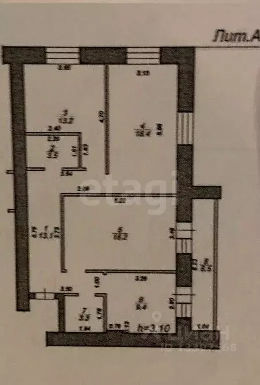 3-к кв. Тверская область, Тверь Краснофлотская наб., 17 (84.6 м) - Фото 2
