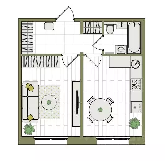 1-к кв. Кировская область, Киров ул. Чистопрудненская, 13А (37.8 м) - Фото 1