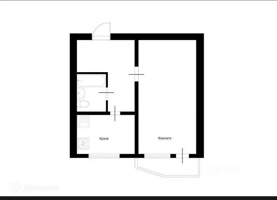 Продаётся 1-к квартира, 38 м - Фото 1