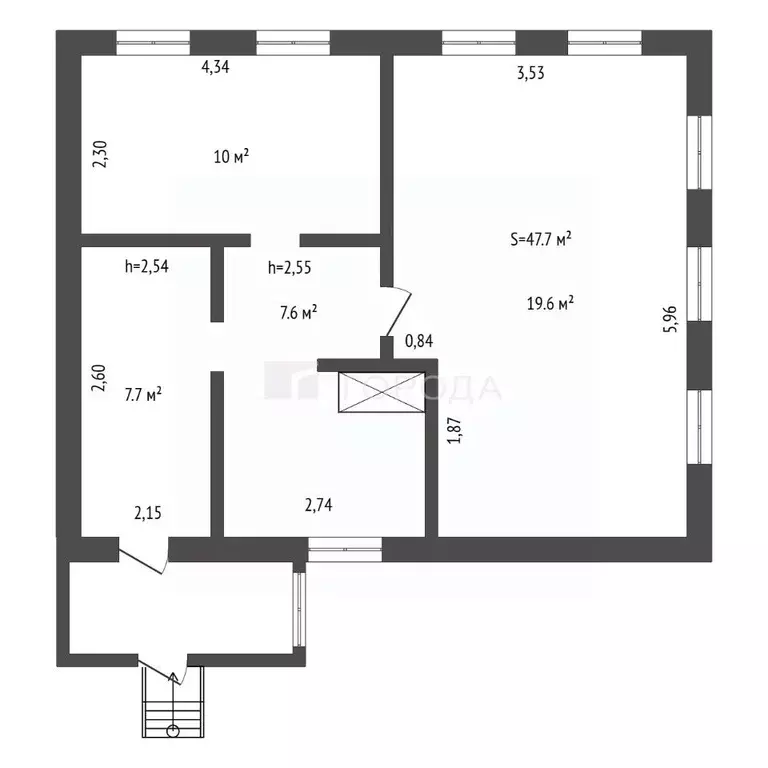 Дом в Кемеровская область, Новокузнецк Измайловская ул., 33 (48 м) - Фото 2