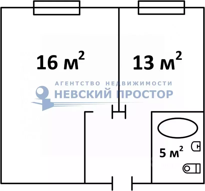 1-к кв. Санкт-Петербург Литовская ул., 8 (36.6 м) - Фото 1