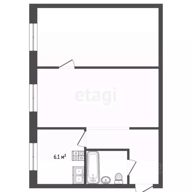 2-к кв. Ярославская область, Рыбинск ул. Свободы, 1А (43.0 м) - Фото 2