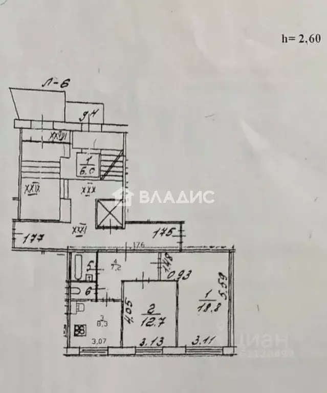 2-к кв. Санкт-Петербург Хасанская ул., 18К1 (50.6 м) - Фото 2